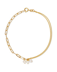 Poppy Finch 14 Karat Gold Pearl Bracelet