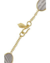 Pippa Small 18 Karat Gold Agate Bracelet
