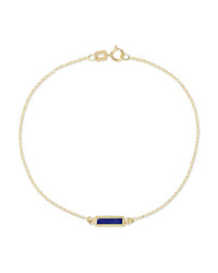 Jennifer Meyer 18 Karat Gold Lapis Lazuli Bracelet