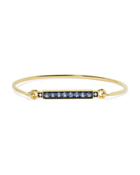 Jemma Wynne 18 Karat Gold Sapphire And Diamond Bracelet