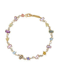 Suzanne Kalan 18 Karat Gold Sapphire And Diamond Bracelet
