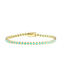 Jennifer Meyer 18 Karat Gold Turquoise Bracelet