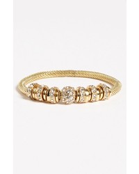 Anne Klein Crystal Stretch Bracelet Gold Clear