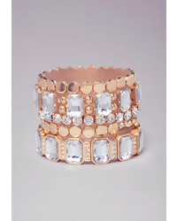Bebe Square Crystal Bracelet