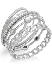 INC International Concepts Crystal Bangle Bracelet Set