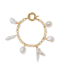 Eliou Deia Gold Plated Pearl Bracelet