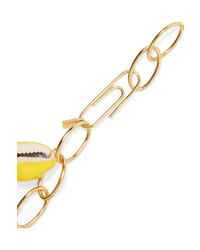 Aurelie Bidermann Merco Gold Plated Shell And Enamel Bracelet