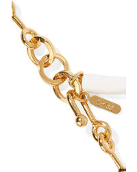 Chloé Sloan Gold Tone Enamel And Resin Bracelet