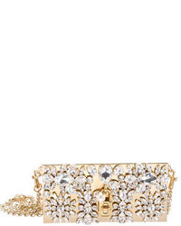 Dolce & Gabbana Crystal Embellished Box Clutch