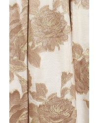 Eliza J Embellished Floral Jacquard Fit Flare Gown