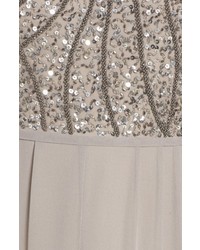 Adrianna Papell Petite Embellished Bodice Gown