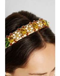 Dolce & Gabbana Swarovski Crystal Embellished Silk Headband