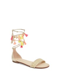 Lilly Pulitzer Tassel Ankle Wrap Sandal