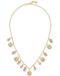 Carolina Bucci 18 Karat Gold Multi Stone Necklace