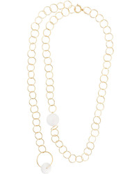 Marni Bead Embellished Disc Necklace