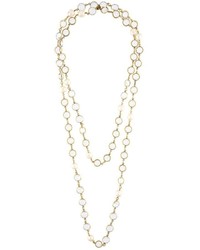 Chanel Vintage Embellished Double Strand Necklace