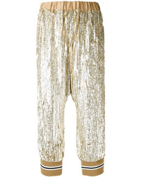 Twin-Set Sequin Embellished Cropped Trousers