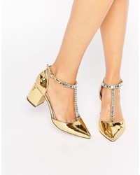 Gold Embellished Shoes