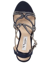Nina Varsah Crystal Embellished Evening Sandal