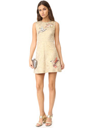 RED Valentino Embroidered Jacquard Dress