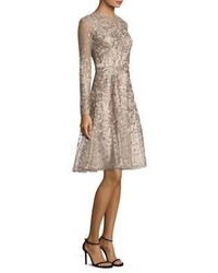 David Meister Embroidered Cocktail Dress