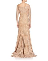 Jovani Fit  Flare Embroidered Gown
