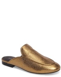 Gold Embroidered Mules