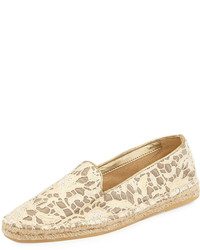 Cole Haan Palermo Lace Espadrille Loafer Metallic Lace