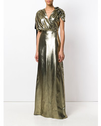 Lanvin Long Metallic Gown