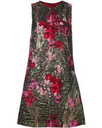 Dolce & Gabbana Floral Brocade Mini Dress