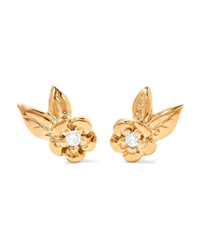 Meadowlark Alba Gold Plated Diamond Earrings
