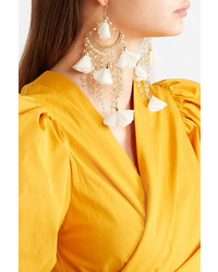 Rosantica Brezza Gold Tone Pearl And Silk Earrings