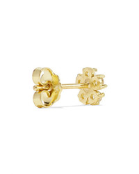 Jennifer Meyer Flower 18 Karat Gold Diamond Earrings