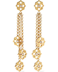 Buccellati Opera 18 Karat Gold Diamond Earrings