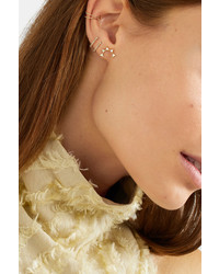 SARAH & SEBASTIAN Sepal 05 Gold Diamond Earring