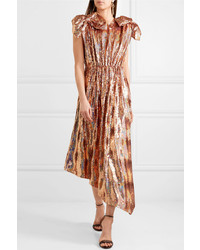 Gucci Ed Sequined Silk Tte Gown