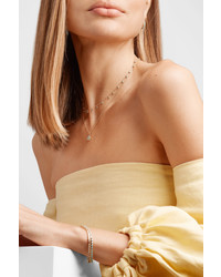 Jennifer Meyer Flower 18 Karat Gold Diamond And Turquoise Necklace