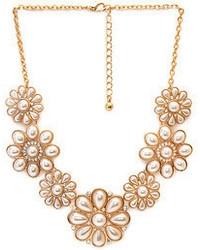 Forever 21 Follow The Flowers Bib Necklace