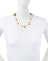 Tory Burch Golden Cecily Simple Floral Necklace
