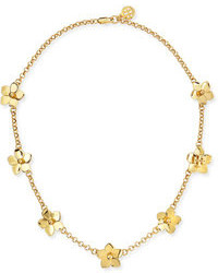 Tory Burch Golden Cecily Simple Floral Necklace