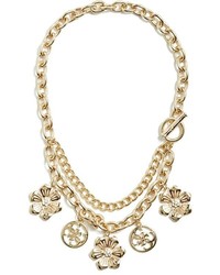 GUESS Hannah Floral Charm Necklace