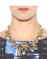 Oscar de la Renta Mytheresacom Crystal Embellished Necklace