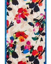 Vince Camuto Fancy Floral Print Silk Scarf