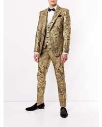 Dolce & Gabbana Floral Brocade Two Piece Suit