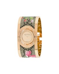 Gucci Floral Cuff Watch