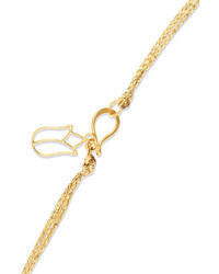 Pippa Small 18 Karat Gold And Cord Bracelet