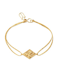 Pippa Small 18 Karat Gold And Cord Bracelet