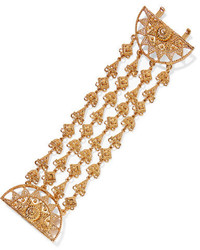 Oscar de la Renta Ornate Gold Tone Bracelet