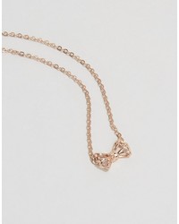 Ted Baker Tiny Geometric Bow Pendant Necklace