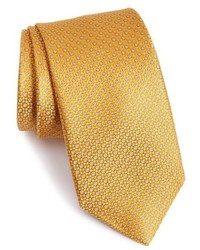 Gold Geometric Silk Tie